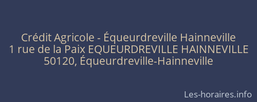 Crédit Agricole - Équeurdreville Hainneville
