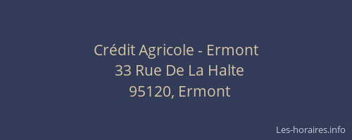 Crédit Agricole - Ermont