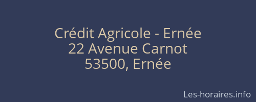 Crédit Agricole - Ernée