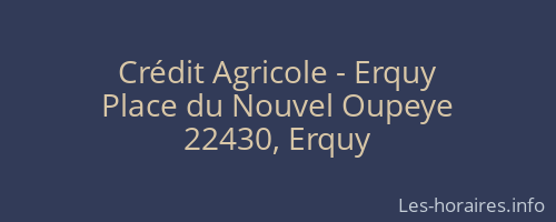 Crédit Agricole - Erquy