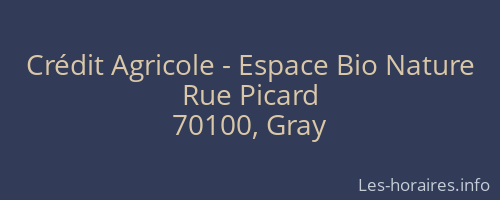 Crédit Agricole - Espace Bio Nature