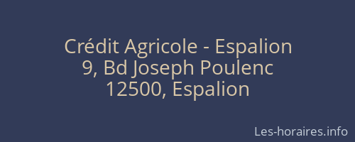 Crédit Agricole - Espalion