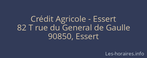 Crédit Agricole - Essert