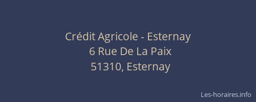 Crédit Agricole - Esternay