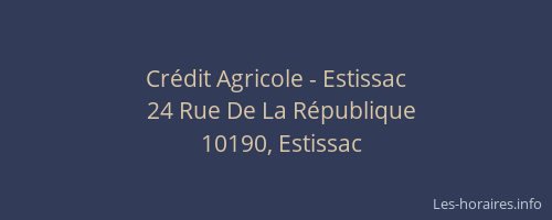 Crédit Agricole - Estissac
