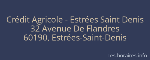 Crédit Agricole - Estrées Saint Denis