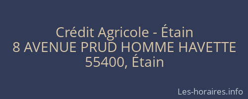 Crédit Agricole - Étain