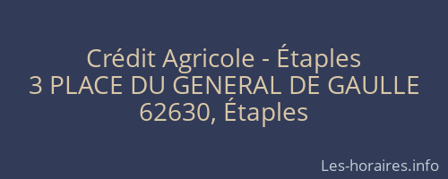 Crédit Agricole - Étaples