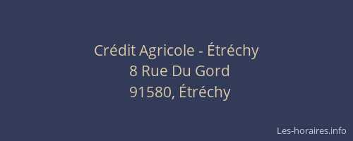 Crédit Agricole - Étréchy