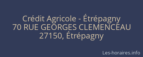 Crédit Agricole - Étrépagny