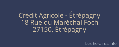Crédit Agricole - Étrépagny