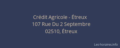 Crédit Agricole - Étreux
