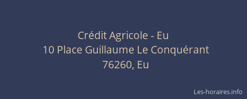 Crédit Agricole - Eu
