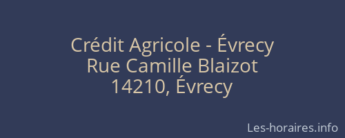 Crédit Agricole - Évrecy