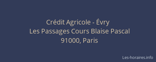 Crédit Agricole - Évry