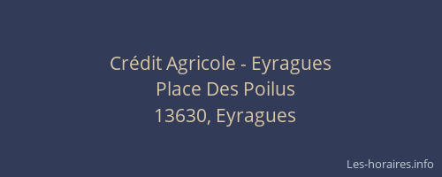 Crédit Agricole - Eyragues
