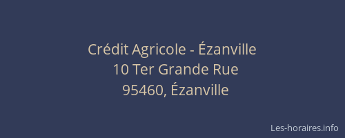 Crédit Agricole - Ézanville
