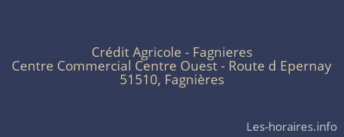 Crédit Agricole - Fagnieres