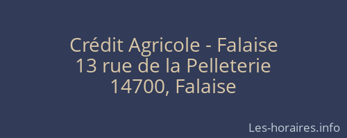 Crédit Agricole - Falaise