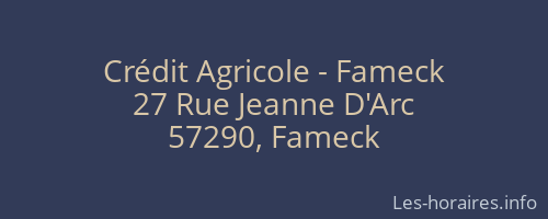Crédit Agricole - Fameck