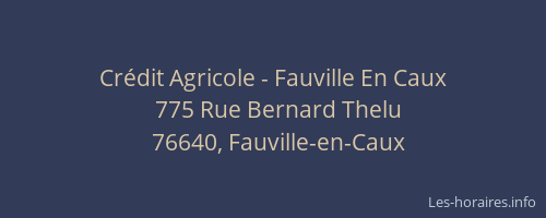 Crédit Agricole - Fauville En Caux