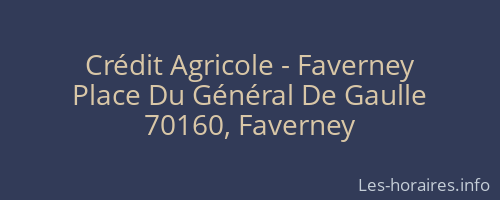 Crédit Agricole - Faverney