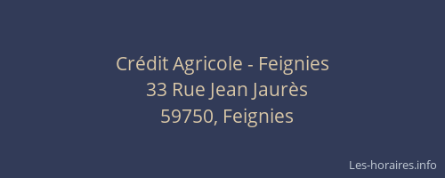 Crédit Agricole - Feignies