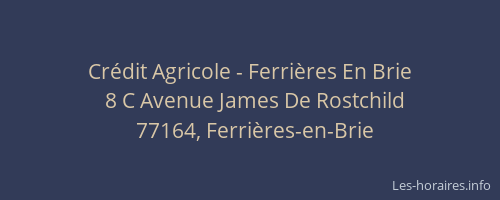 Crédit Agricole - Ferrières En Brie