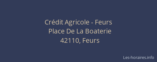 Crédit Agricole - Feurs