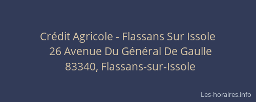 Crédit Agricole - Flassans Sur Issole