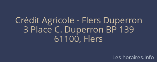 Crédit Agricole - Flers Duperron