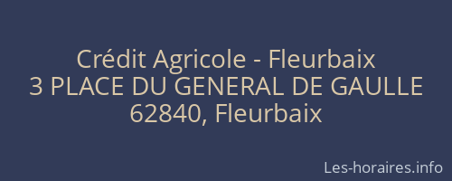 Crédit Agricole - Fleurbaix