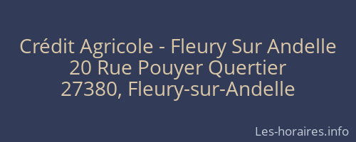 Crédit Agricole - Fleury Sur Andelle
