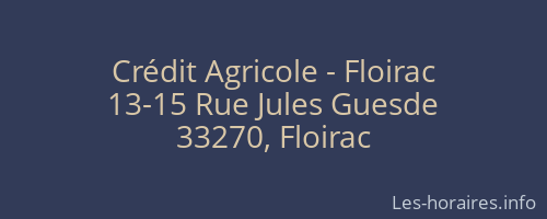 Crédit Agricole - Floirac