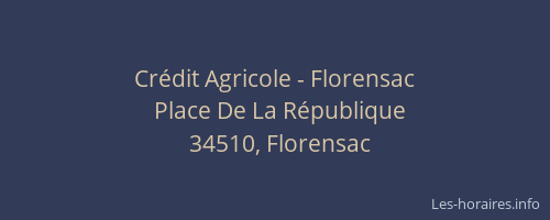 Crédit Agricole - Florensac