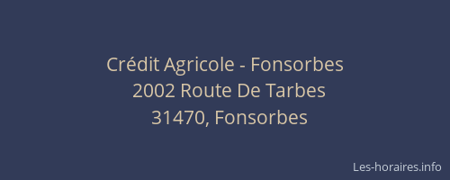 Crédit Agricole - Fonsorbes