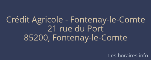 Crédit Agricole - Fontenay-le-Comte