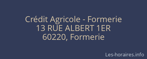 Crédit Agricole - Formerie