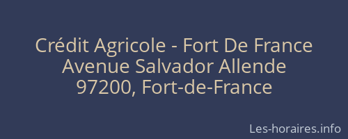 Crédit Agricole - Fort De France