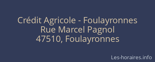Crédit Agricole - Foulayronnes