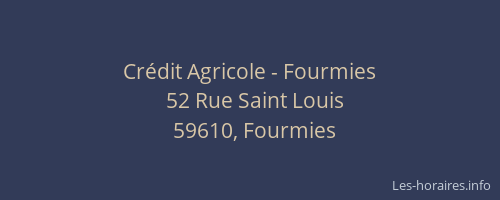 Crédit Agricole - Fourmies
