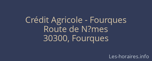 Crédit Agricole - Fourques