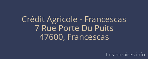Crédit Agricole - Francescas