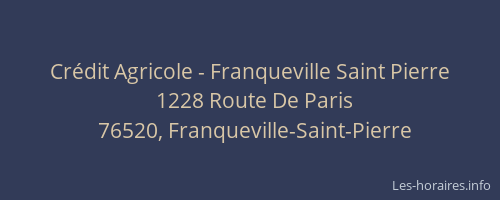 Crédit Agricole - Franqueville Saint Pierre
