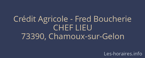 Crédit Agricole - Fred Boucherie