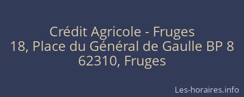Crédit Agricole - Fruges