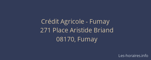Crédit Agricole - Fumay