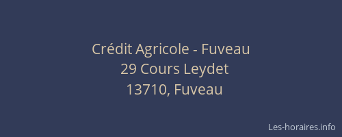 Crédit Agricole - Fuveau