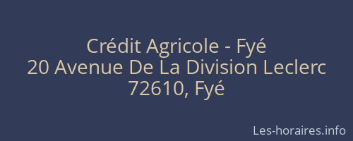Crédit Agricole - Fyé