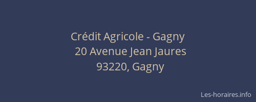 Crédit Agricole - Gagny